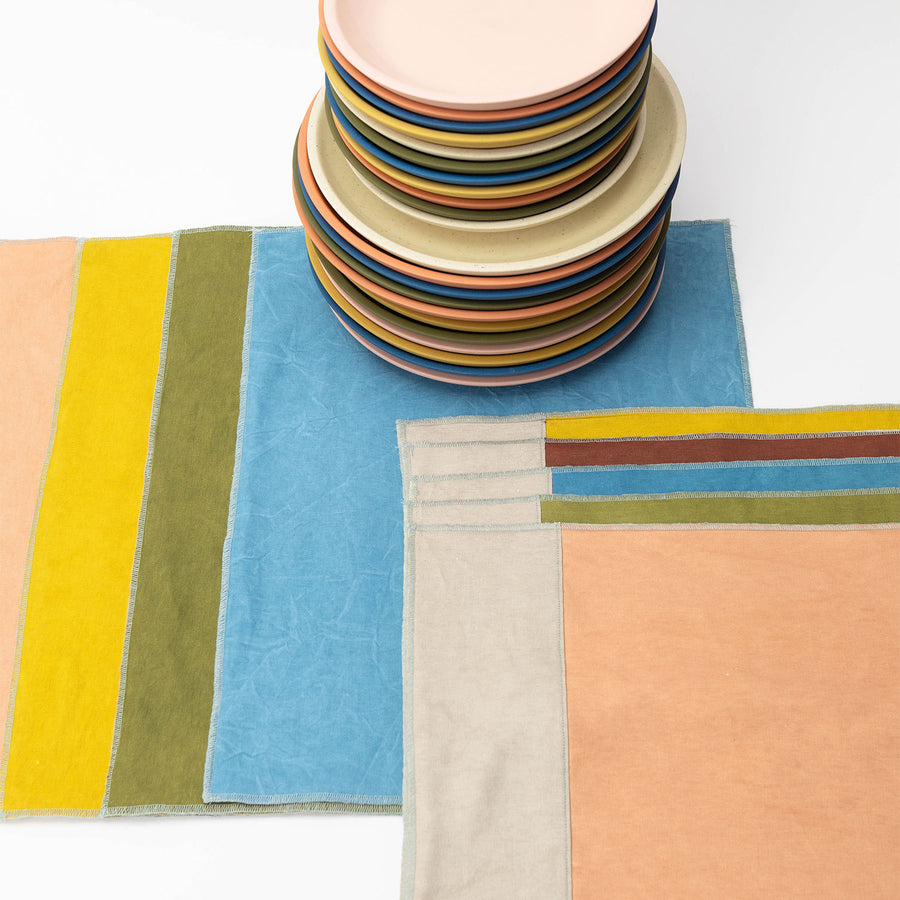 Bubble Cotton Placemats (Set of 2) Handmade