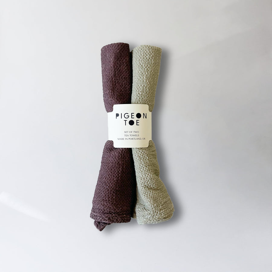 Bubble Cotton Tea Towels (Set of 2) Handmade